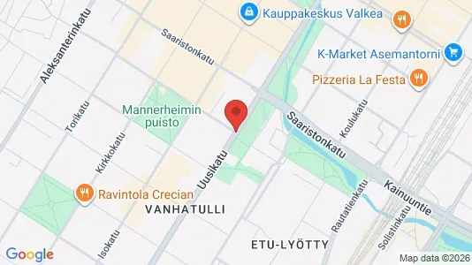 Apartments for rent i Oulu - kort over placeringen