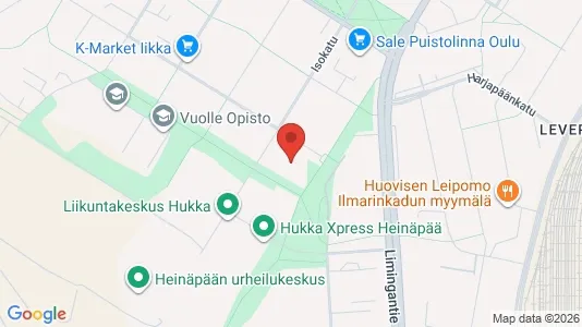 Apartments for rent i Oulu - kort over placeringen