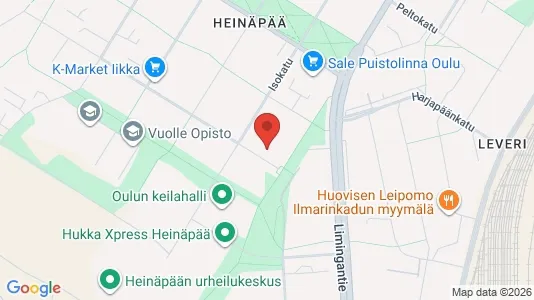 Apartments for rent i Oulu - kort over placeringen