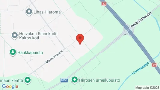 Apartments for rent i Oulu - kort over placeringen
