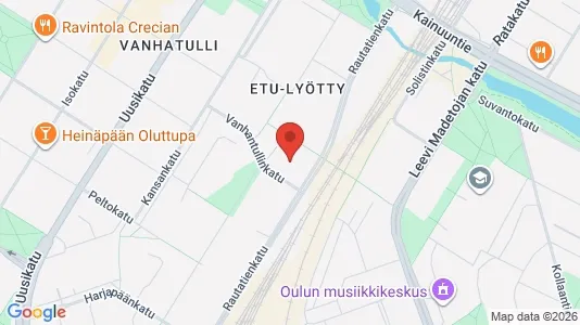Apartments for rent i Oulu - kort over placeringen