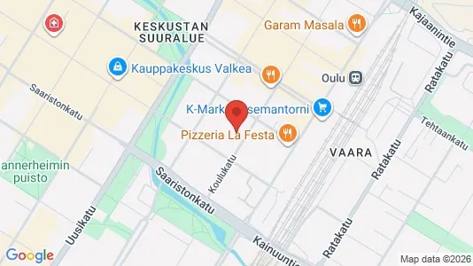 Apartments for rent i Oulu - kort over placeringen