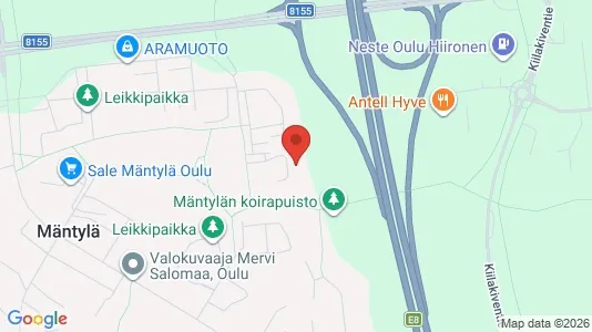 Apartments for rent i Oulu - kort over placeringen