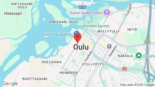 Houses for rent i Oulu - kort over placeringen