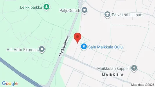 Apartments for rent i Oulu - kort over placeringen