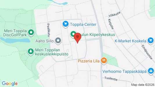 Apartments for rent i Oulu - kort over placeringen