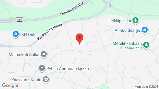 Apartments for rent i Oulu - kort over placeringen