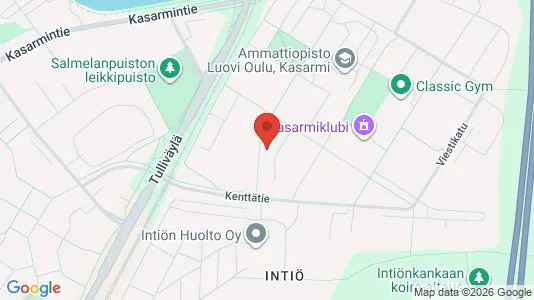Apartments for rent i Oulu - kort over placeringen