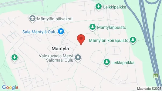 Apartments for rent i Oulu - kort over placeringen