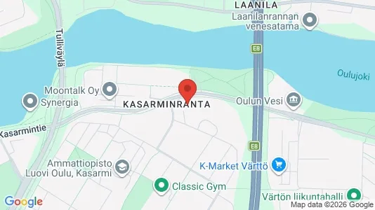 Apartments for rent i Oulu - kort over placeringen