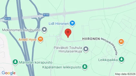 Apartments for rent i Oulu - kort over placeringen