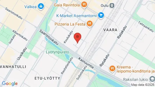 Apartments for rent i Oulu - kort over placeringen