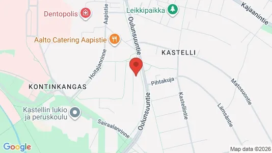 Apartments for rent i Oulu - kort over placeringen