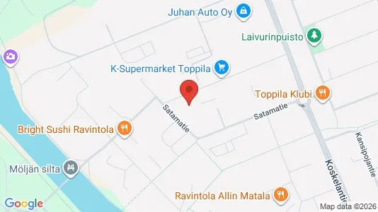 Apartments for rent i Oulu - kort over placeringen
