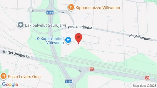 Apartments for rent i Oulu - kort over placeringen