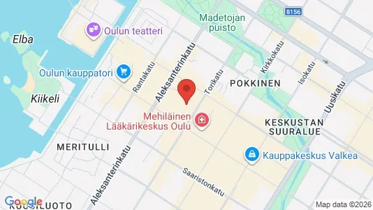 Apartments for rent i Oulu - kort over placeringen