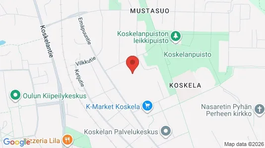 Apartments for rent i Oulu - kort over placeringen