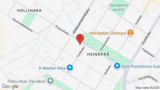 Apartments for rent i Oulu - kort over placeringen