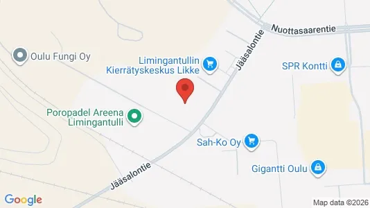 Apartments for rent i Oulu - kort over placeringen