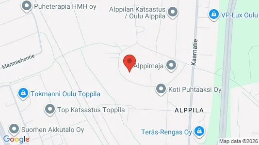 Apartments for rent i Oulu - kort over placeringen