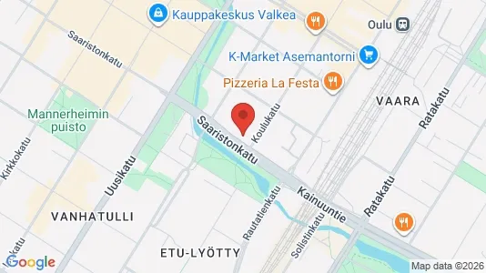 Apartments for rent i Oulu - kort over placeringen