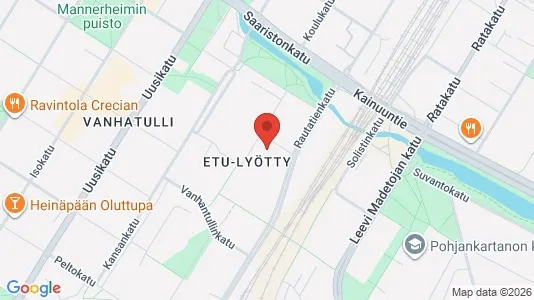 Apartments for rent i Oulu - kort over placeringen