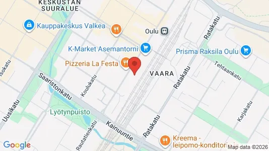 Apartments for rent i Oulu - kort over placeringen
