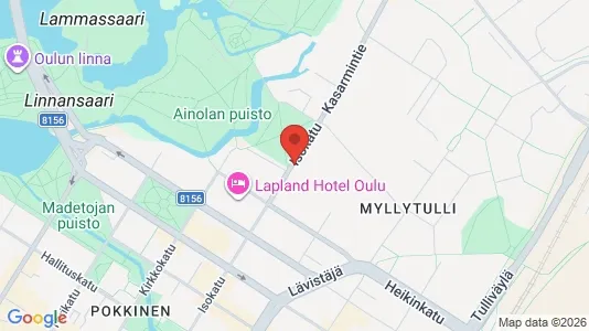 Apartments for rent i Oulu - kort over placeringen