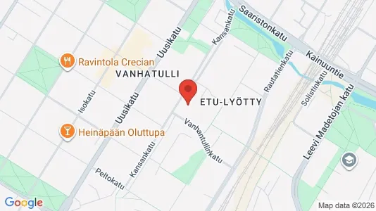 Apartments for rent i Oulu - kort over placeringen