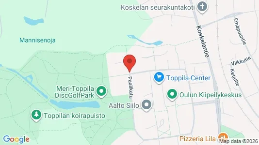 Apartments for rent i Oulu - kort over placeringen