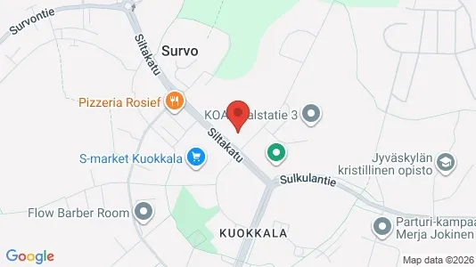 Apartments for rent i Jyväskylä - kort over placeringen