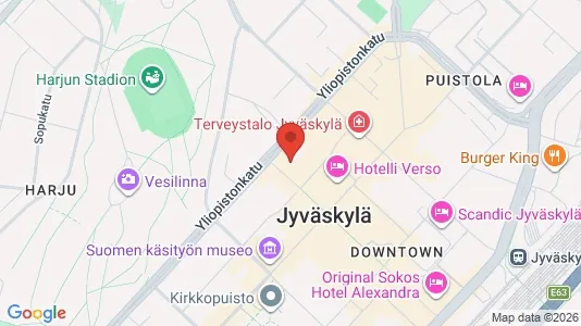 Apartments for rent i Jyväskylä - kort over placeringen