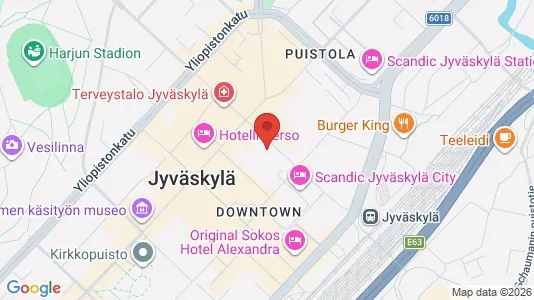 Apartments for rent i Jyväskylä - kort over placeringen