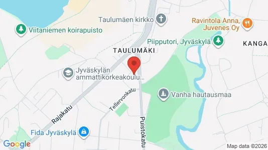 Apartments for rent i Jyväskylä - kort over placeringen