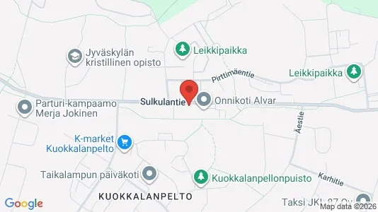Apartments for rent i Jyväskylä - kort over placeringen
