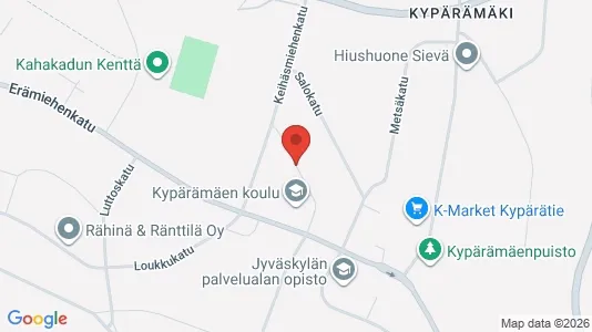Apartments for rent i Jyväskylä - kort over placeringen