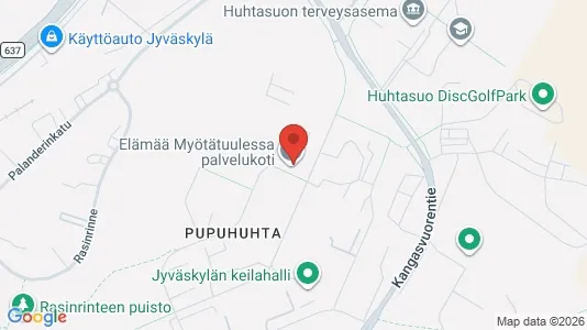 Apartments for rent i Jyväskylä - kort over placeringen