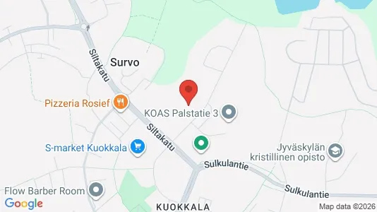 Apartments for rent i Jyväskylä - kort over placeringen