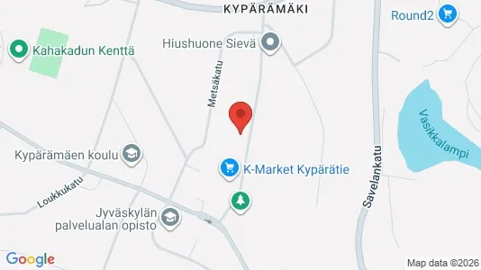 Apartments for rent i Jyväskylä - kort over placeringen