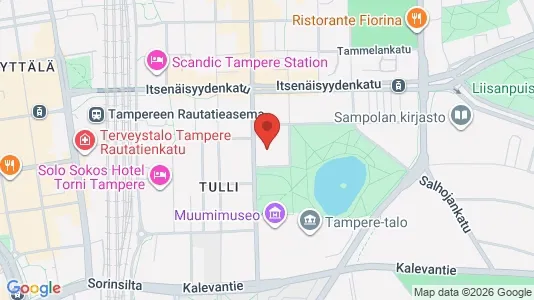Apartments for rent i Tampere Keskinen - kort over placeringen