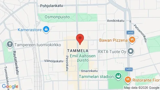 Apartments for rent i Tampere Keskinen - kort over placeringen