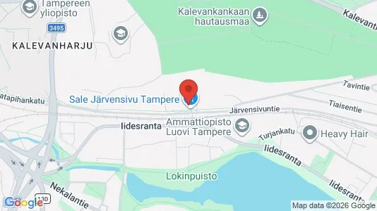 Apartments for rent i Tampere Keskinen - kort over placeringen