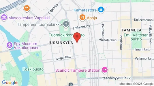 Apartments for rent i Tampere Keskinen - kort over placeringen