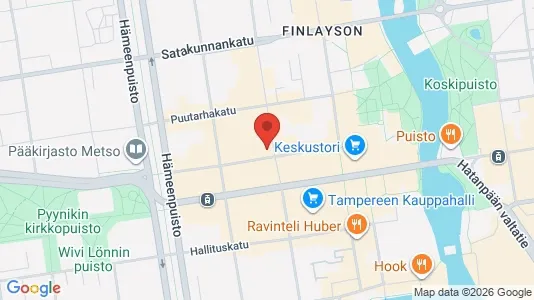 Apartments for rent i Tampere Keskinen - kort over placeringen