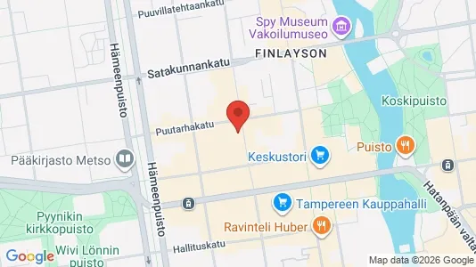 Apartments for rent i Tampere Keskinen - kort over placeringen