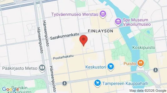 Apartments for rent i Tampere Keskinen - kort over placeringen