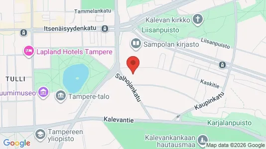 Apartments for rent i Tampere Keskinen - kort over placeringen