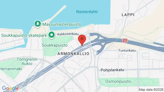Apartments for rent i Tampere Keskinen - kort over placeringen