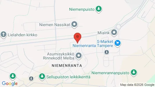 Apartments for rent i Tampere Luoteinen - kort over placeringen