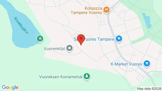 Apartments for rent i Tampere Eteläinen - kort over placeringen